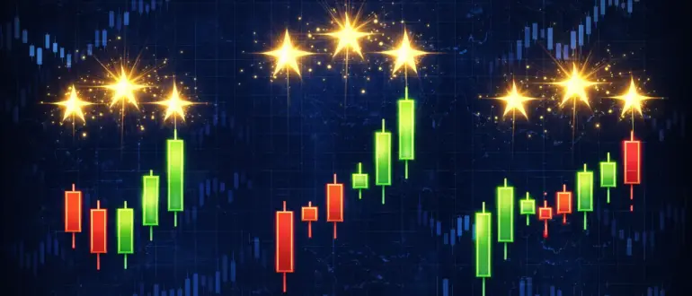 Свечной паттерн «Три звезды»