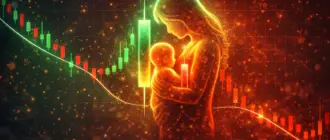 Паттерн «Харами» и тренд: мать и дитя.